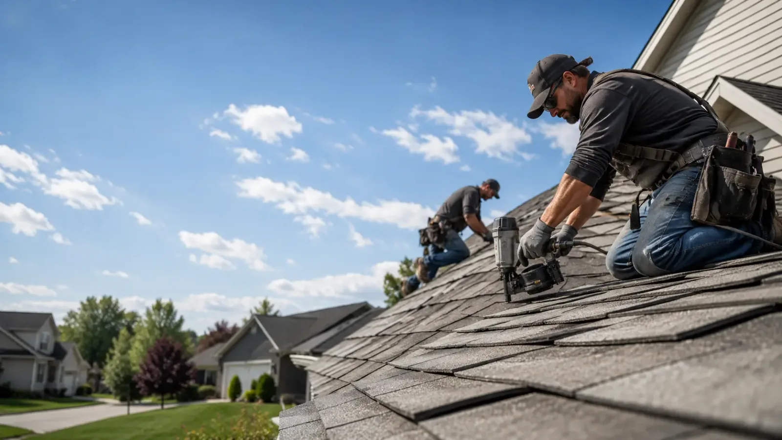 Storm Damage Roof Repair in Burnham, PA near me